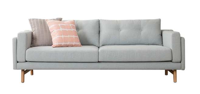 北歐-灰色沙發(fā)與化妝品的完美融合 打造簡約自然的家居美學